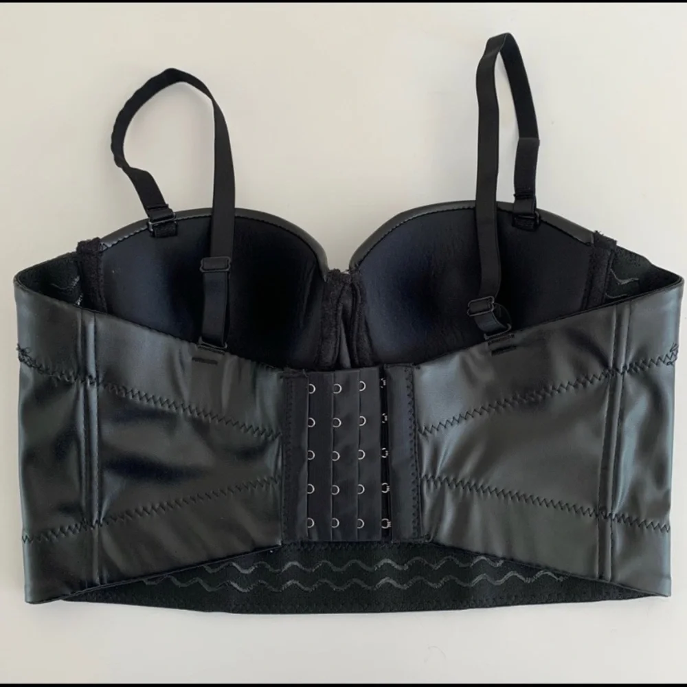 faux leather corset bustier - Picture 4 of 7